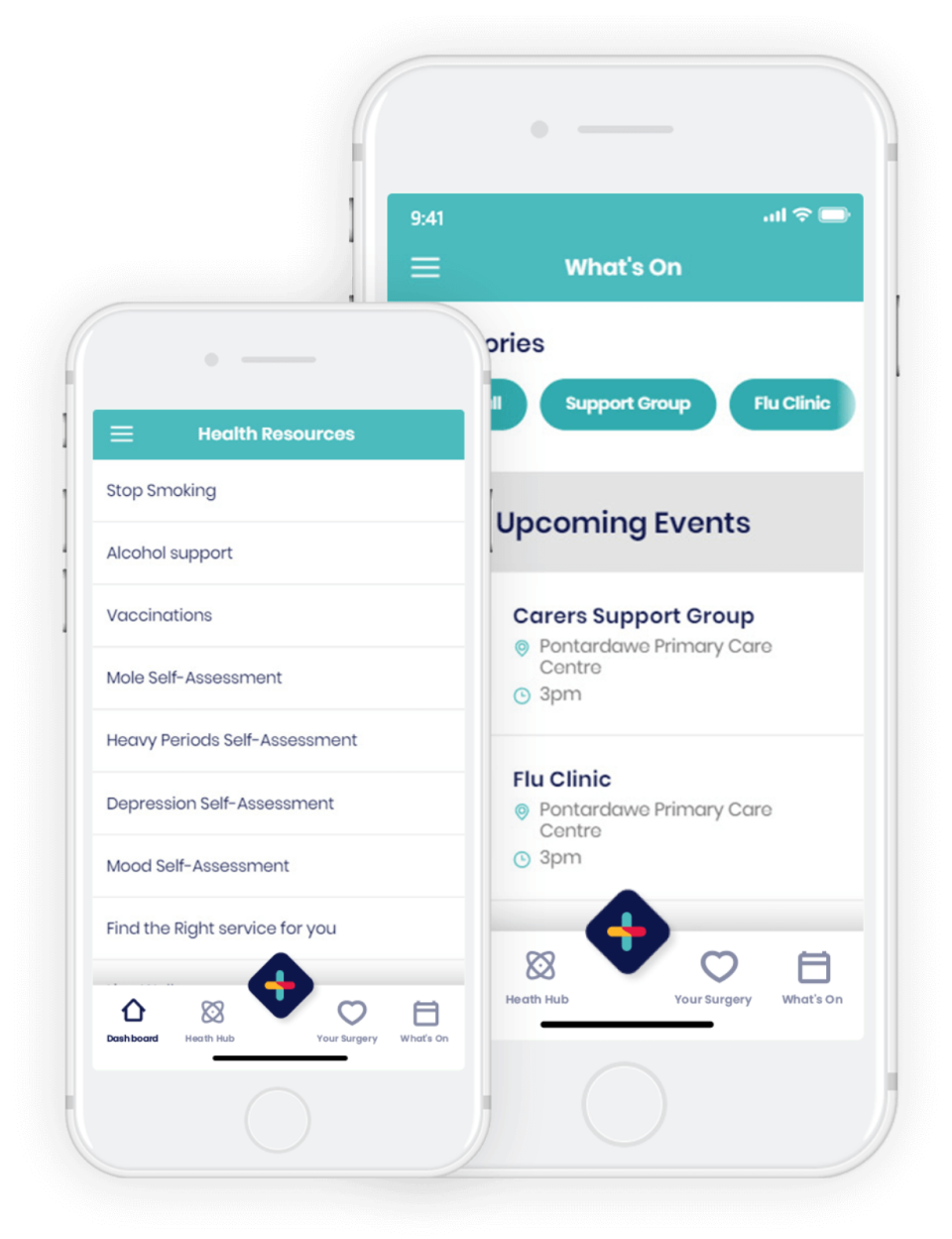 <ul>
<li><strong>Send notifications to your practice population through push notifications</strong></li>
<li><strong>Provide practice information</strong></li>
<li><strong>NHS Health Resources & Localised Services with self-referral</strong></li>
<li><strong>What’s on locally</strong></li>
</ul>